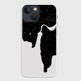 Чехол для iPhone 13 mini с принтом Космический Кот в Новосибирске,  |  | cat | galaxy | paints | space | star | stars | галактика | галактический | звезда | звезды | картинки | космос | кот | котенок | котята | кошка | кошки | краски | мода | молоко | планета | планеты