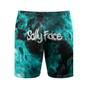 Мужские шорты 3D спортивные с принтом SALLY FACE в Новосибирске,  |  | face | fire | flame | game | horror | larry | sally | sally face | sanity s fall | игра | ларри | мальчик с протезом | огонь | салли | салли фейс | ужасы