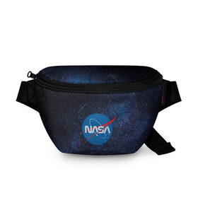Поясная сумка 3D с принтом NASA в Новосибирске, 100% полиэстер | плотная ткань, ремень с регулируемой длиной, внутри несколько карманов для мелочей, основное отделение и карман с обратной стороны сумки застегиваются на молнию | galaxy | nasa | nebula | space | star | абстракция | вселенная | галактика | звезда | звезды | космический | наса | планеты