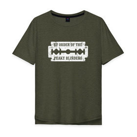 Мужская футболка хлопок Oversize с принтом By Order Of The Peaky Blinders в Новосибирске, 100% хлопок | свободный крой, круглый ворот, “спинка” длиннее передней части | британия | гангстеры | детектив | драма | криминал | острые козырьки | сериал | хелен маккрори