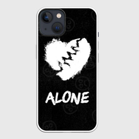 Чехол для iPhone 13 с принтом Alone в Новосибирске,  |  | alone | baby | bad | broken | cry | lil | lil peep | peep | rap | rose | sad | tentacion | xxxtentacion | лил | лил пип | пип | реп | роза | сердце | тентасион