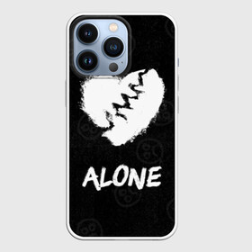 Чехол для iPhone 13 Pro с принтом Alone в Новосибирске,  |  | alone | baby | bad | broken | cry | lil | lil peep | peep | rap | rose | sad | tentacion | xxxtentacion | лил | лил пип | пип | реп | роза | сердце | тентасион