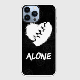 Чехол для iPhone 13 Pro Max с принтом Alone в Новосибирске,  |  | alone | baby | bad | broken | cry | lil | lil peep | peep | rap | rose | sad | tentacion | xxxtentacion | лил | лил пип | пип | реп | роза | сердце | тентасион
