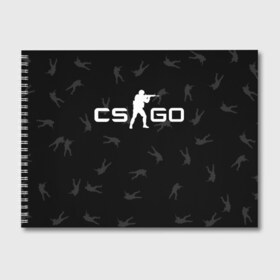 Альбом для рисования с принтом CS GO (1) в Новосибирске, 100% бумага
 | матовая бумага, плотность 200 мг. | counter strike | cs | cs go | go | half life | valve | контер страйк | кс | кс го