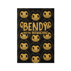 Обложка для паспорта матовая кожа с принтом Bendy And The Ink Machine (35) в Новосибирске, натуральная матовая кожа | размер 19,3 х 13,7 см; прозрачные пластиковые крепления | Тематика изображения на принте: bendy | bendy and the ink machine | devil | game | horror | ink | mask | бенди | бенди и чернильная машина | краска | чернила