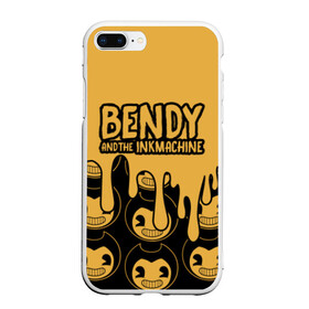 Чехол для iPhone 7Plus/8 Plus матовый с принтом Bendy And The Ink Machine (36) в Новосибирске, Силикон | Область печати: задняя сторона чехла, без боковых панелей | bendy | bendy and the ink machine | devil | game | horror | ink | mask | бенди | бенди и чернильная машина | краска | чернила