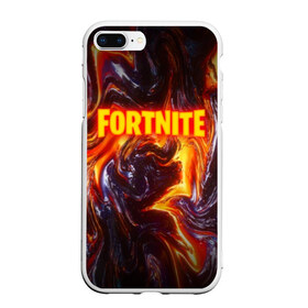 Чехол для iPhone 7Plus/8 Plus матовый с принтом FORTNITE LIQUID FIRE в Новосибирске, Силикон | Область печати: задняя сторона чехла, без боковых панелей | Тематика изображения на принте: 2019 | armor | armour | cybersport | esport | fortnite | game | llama | logo | броня | игра | киберспорт | лава. | лама | фиолетовый | фирменные цвета | фортнайт