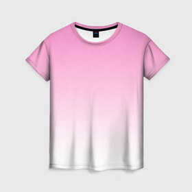 Женская футболка 3D с принтом Фэйд в Новосибирске, 100% полиэфир ( синтетическое хлопкоподобное полотно) | прямой крой, круглый вырез горловины, длина до линии бедер | casual | fade | minimalism | градиент | кэжуал | кэжуал стиль | минимализм | простота