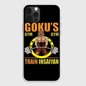 Чехол для iPhone 12 Pro Max с принтом GOKU GYM в Новосибирске, Силикон |  | Тематика изображения на принте: bodybuilding | diet | exercise | fitness | gym | heath | motivation | muscle | phil | training | workout | бодибилдинг | мотивация | спорт | трансформация | фитнес | эстетичный