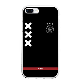 Чехол для iPhone 7Plus/8 Plus матовый с принтом Ajax Amsterdam в Новосибирске, Силикон | Область печати: задняя сторона чехла, без боковых панелей | ajax | амстердам | аякс | футбол