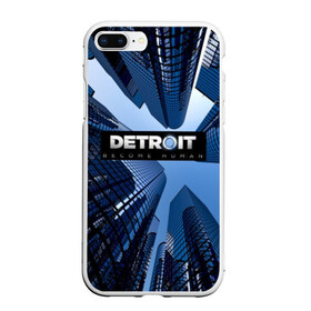 Чехол для iPhone 7Plus/8 Plus матовый с принтом Detroit Вecome Human в Новосибирске, Силикон | Область печати: задняя сторона чехла, без боковых панелей | 3d | cтать человеком | detroit city | detroit: вecome human | игра | интерактивная | квест | кинематограф | приключения | франция