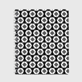Тетрадь с принтом OBLADAET в Новосибирске, 100% бумага | 48 листов, плотность листов — 60 г/м2, плотность картонной обложки — 250 г/м2. Листы скреплены сбоку удобной пружинной спиралью. Уголки страниц и обложки скругленные. Цвет линий — светло-серый
 | logo | music | obla | obladaet | rap | rus | rus rap | лого | музыка | обла | обладает | реп