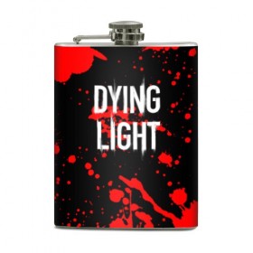 Фляга с принтом Dying Light (1) в Новосибирске, металлический корпус | емкость 0,22 л, размер 125 х 94 мм. Виниловая наклейка запечатывается полностью | Тематика изображения на принте: dead | dying | dying light | game | light | zombi | дай лайт | зомби | игра