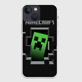 Чехол для iPhone 13 mini с принтом Minecraft в Новосибирске,  |  | funny | mine | minecraft | mods | noob | pro | skins | story | vs | zombie | инди | конструктор | майнкрафт | моды | нуб | скин | скрипер | шахта