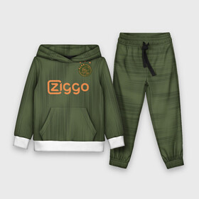 Детский костюм 3D (с толстовкой) с принтом Ajax away 19 20 в Новосибирске,  |  | ajax | champions | holland | league | nederlands | аякс | голландия | лига чемпионов