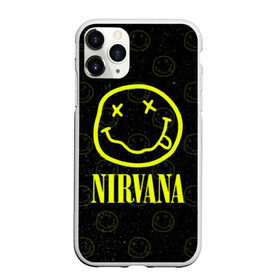 Чехол для iPhone 11 Pro Max матовый с принтом Nirvana 1 в Новосибирске, Силикон |  | cobain | kurt | kurt cobain | nirvana | rock | smile | гитара | кобейн | курт | курт кобейн | нирвана | рок