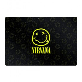 Магнитный плакат 3Х2 с принтом Nirvana 1 в Новосибирске, Полимерный материал с магнитным слоем | 6 деталей размером 9*9 см | cobain | kurt | kurt cobain | nirvana | rock | smile | гитара | кобейн | курт | курт кобейн | нирвана | рок
