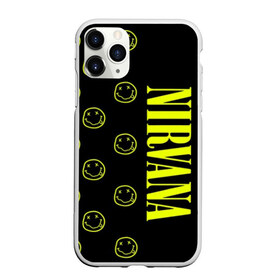 Чехол для iPhone 11 Pro Max матовый с принтом Nirvana 2 в Новосибирске, Силикон |  | cobain | kurt | kurt cobain | nirvana | rock | smile | гитара | кобейн | курт | курт кобейн | нирвана | рок