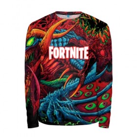 Мужской лонгслив 3D с принтом FORTNITE HYPERBEAST в Новосибирске, 100% полиэстер | длинные рукава, круглый вырез горловины, полуприлегающий силуэт | battle royale | fortnite | fortnite battle royale | futuresynth | game | outrun | retrowave | synth | synthwave | игры | ретровейв | синтвейв | фортнайт