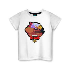 Детская футболка хлопок с принтом Brawl Stars 9 в Новосибирске, 100% хлопок | круглый вырез горловины, полуприлегающий силуэт, длина до линии бедер | android | brawl | brawl stars | clash | clash royale | game | royale | stars | андроид | игра | мобильные игры
