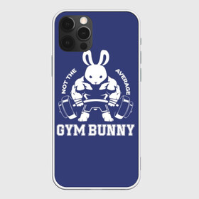 Чехол для iPhone 12 Pro с принтом GYM BUNNY в Новосибирске, силикон | область печати: задняя сторона чехла, без боковых панелей | Тематика изображения на принте: bodybuilding | diet | exercise | fitness | gym | heath | motivation | muscle | phil | training | workout | бодибилдинг | мотивация | спорт | трансформация | фитнес | эстетичный