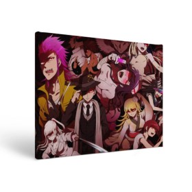 Холст прямоугольный с принтом Danganronpa (Персонажи). в Новосибирске, 100% ПВХ |  | anime | bear | black  white | danganronpa | danganronpa monokid | kurokuma | monokuma | monotaro | rabbit | school | shirokuma | аниме | главарь | монокума | персонажи | чёрно белый | школа