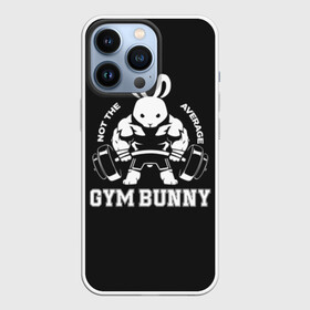 Чехол для iPhone 13 Pro с принтом GYM BUNNY в Новосибирске,  |  | bodybuilding | diet | exercise | fitness | gym | heath | motivation | muscle | phil | training | workout | бодибилдинг | мотивация | спорт | трансформация | фитнес | эстетичный