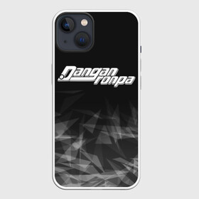 Чехол для iPhone 13 с принтом DANGANRONPA дым в Новосибирске,  |  | anime | bear | black  white | danganronpa | danganronpa monokid | kurokuma | monokuma | monotaro | rabbit | school | shirokuma | textura | аниме | главарь | монокума | текстура | чёрно белый | школа