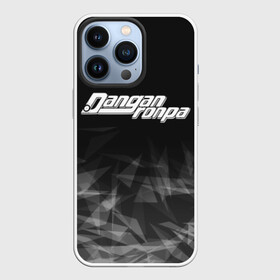 Чехол для iPhone 13 Pro с принтом DANGANRONPA дым в Новосибирске,  |  | anime | bear | black  white | danganronpa | danganronpa monokid | kurokuma | monokuma | monotaro | rabbit | school | shirokuma | textura | аниме | главарь | монокума | текстура | чёрно белый | школа