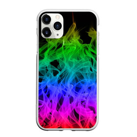 Чехол для iPhone 11 Pro Max матовый с принтом RAINBOW FIRE в Новосибирске, Силикон |  | Тематика изображения на принте: battle | battle fire | battle thunder | fire | texture | thunder | битва | битва молний | гроза | молнии | огонь | текстура