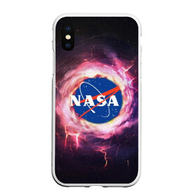 Чехол для iPhone XS Max матовый с принтом NASA в Новосибирске, Силикон | Область печати: задняя сторона чехла, без боковых панелей | galaxy | nasa | outer space | space company | star | астрономия | галактика | звезды | космическая компания | космическое пространство | космос | наса