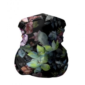 Бандана-труба 3D с принтом Цветочный сад в Новосибирске, 100% полиэстер, ткань с особыми свойствами — Activecool | плотность 150‒180 г/м2; хорошо тянется, но сохраняет форму | бутоны | вишня | зимняя вишня | красные ягоды | летняя | лето | листья | малина | мода | плоды | сочная | цветы | ягоды | яркая