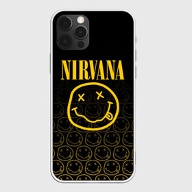 Чехол для iPhone 12 Pro Max с принтом NIRVANA в Новосибирске, Силикон |  | Тематика изображения на принте: music | nirvana | rip smile | rock | smile | группа | курт кобейн | музыка | нирвана | рок | смайл