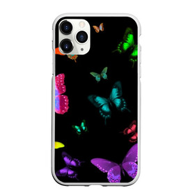 Чехол для iPhone 11 Pro матовый с принтом Ночные Бабочки в Новосибирске, Силикон |  | Тематика изображения на принте: butterfly | бабочка | бабочки | биология | животные | краски | крылья | насекомые | ночь | разноцветные | черный | яркие