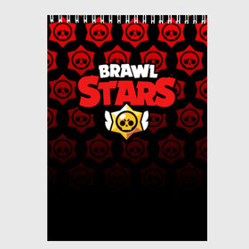 Скетчбук с принтом BRAWL STARS в Новосибирске, 100% бумага
 | 48 листов, плотность листов — 100 г/м2, плотность картонной обложки — 250 г/м2. Листы скреплены сверху удобной пружинной спиралью | 8 bit | 8 бит | bibi | brawl stars | crow | el brown | leon | leon shark | max | mr.p | sally leon | shark | stars | virus | werewolf | акула | биби | вирус | ворон | леон | оборотень | пингвин