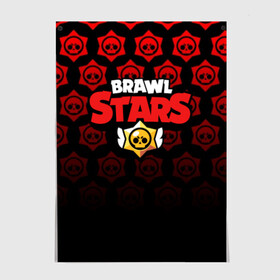 Постер с принтом BRAWL STARS в Новосибирске, 100% бумага
 | бумага, плотность 150 мг. Матовая, но за счет высокого коэффициента гладкости имеет небольшой блеск и дает на свету блики, но в отличии от глянцевой бумаги не покрыта лаком | 8 bit | 8 бит | bibi | brawl stars | crow | el brown | leon | leon shark | max | mr.p | sally leon | shark | stars | virus | werewolf | акула | биби | вирус | ворон | леон | оборотень | пингвин