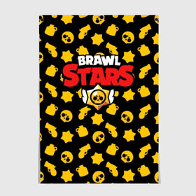 Постер с принтом BRAWL STARS в Новосибирске, 100% бумага
 | бумага, плотность 150 мг. Матовая, но за счет высокого коэффициента гладкости имеет небольшой блеск и дает на свету блики, но в отличии от глянцевой бумаги не покрыта лаком | 8 bit | 8 бит | bibi | brawl stars | crow | el brown | leon | leon shark | max | mr.p | sally leon | shark | stars | virus | werewolf | акула | биби | вирус | ворон | леон | оборотень | пингвин