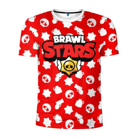 Мужская футболка 3D спортивная с принтом BRAWL STARS в Новосибирске, 100% полиэстер с улучшенными характеристиками | приталенный силуэт, круглая горловина, широкие плечи, сужается к линии бедра | android | brawl stars | games | mobile game | stars | игры | мобильные игры