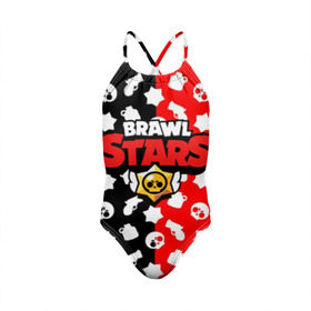 Детский купальник 3D с принтом BRAWL STARS в Новосибирске, Полиэстер 85%, Спандекс 15% | Слитный крой, подклад по переду изделия, узкие бретели | android | brawl stars | games | mobile game | stars | игры | мобильные игры