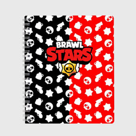 Тетрадь с принтом BRAWL STARS в Новосибирске, 100% бумага | 48 листов, плотность листов — 60 г/м2, плотность картонной обложки — 250 г/м2. Листы скреплены сбоку удобной пружинной спиралью. Уголки страниц и обложки скругленные. Цвет линий — светло-серый
 | android | brawl stars | games | mobile game | stars | игры | мобильные игры