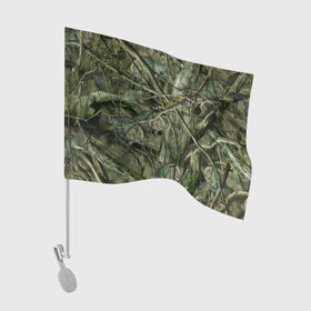Флаг для автомобиля с принтом Лесной камуфляж в Новосибирске, 100% полиэстер | Размер: 30*21 см | камуфляж | лесной камуфляж