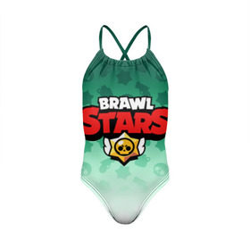 Детский купальник 3D с принтом BRAWL STARS в Новосибирске, Полиэстер 85%, Спандекс 15% | Слитный крой, подклад по переду изделия, узкие бретели | android | brawl stars | games | mobile game | stars | игры | мобильные игры