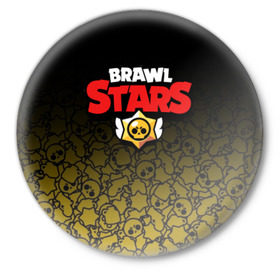 Значок с принтом BRAWL STARS в Новосибирске,  металл | круглая форма, металлическая застежка в виде булавки | android | brawl stars | games | mobile game | stars | игры | мобильные игры