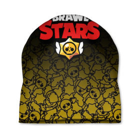 Шапка 3D с принтом BRAWL STARS в Новосибирске, 100% полиэстер | универсальный размер, печать по всей поверхности изделия | android | brawl stars | games | mobile game | stars | игры | мобильные игры