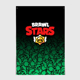 Постер с принтом BRAWL STARS в Новосибирске, 100% бумага
 | бумага, плотность 150 мг. Матовая, но за счет высокого коэффициента гладкости имеет небольшой блеск и дает на свету блики, но в отличии от глянцевой бумаги не покрыта лаком | 8 bit | 8 бит | bibi | brawl stars | crow | el brown | leon | leon shark | max | mr.p | sally leon | shark | stars | virus | werewolf | акула | биби | вирус | ворон | леон | оборотень | пингвин