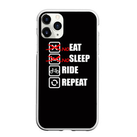 Чехол для iPhone 11 Pro Max матовый с принтом Ride black в Новосибирске, Силикон |  | bicycle | bike | cycle | eat | eat sleep | eat sleep repeat | eat sleep ride | eat sleep ride repeat | ride | sleep | вело | велосипед | есть | катать | повторить | спать