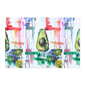 Магнитный плакат 3Х2 с принтом Авокадо авангард в Новосибирске, Полимерный материал с магнитным слоем | 6 деталей размером 9*9 см | авокадо | веган | девушкам | здоровое питание | здоровье | люблю авокадо | овощи | пп | стильно | сыроед | фрукты