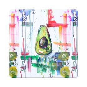 Магнит виниловый Квадрат с принтом Авокадо авангард в Новосибирске, полимерный материал с магнитным слоем | размер 9*9 см, закругленные углы | авокадо | веган | девушкам | здоровое питание | здоровье | люблю авокадо | овощи | пп | стильно | сыроед | фрукты