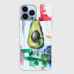 Чехол для iPhone 13 Pro Max с принтом Авокадо авангард в Новосибирске,  |  | Тематика изображения на принте: авокадо | веган | девушкам | здоровое питание | здоровье | люблю авокадо | овощи | пп | стильно | сыроед | фрукты