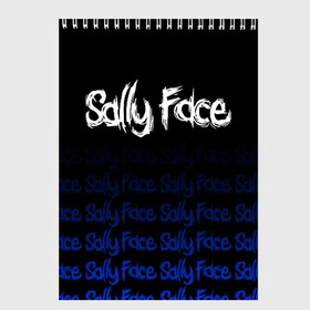 Скетчбук с принтом Sally Face (24) в Новосибирске, 100% бумага
 | 48 листов, плотность листов — 100 г/м2, плотность картонной обложки — 250 г/м2. Листы скреплены сверху удобной пружинной спиралью | face | fisher | larry johnson | mask | sally | sally face | sally fisher | демоны | духи | маска | призраки | салли | салли фейс | салли фишер | фейс